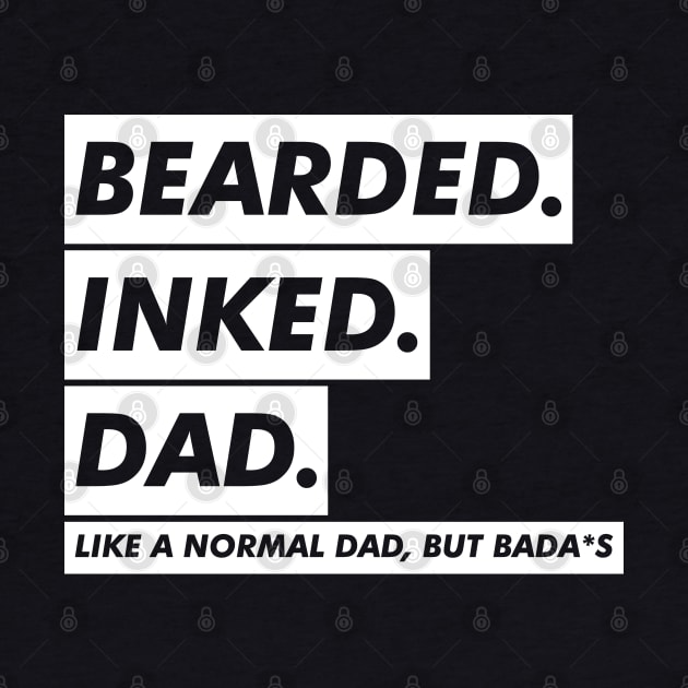 bearded inked dad by VanTees